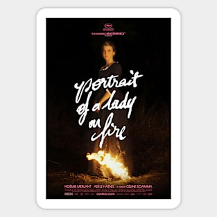 Potrait of a Lady on Fire | Movie Poster | Lesbian Movie | Noémie Merlant and Adèle Haenel Sticker